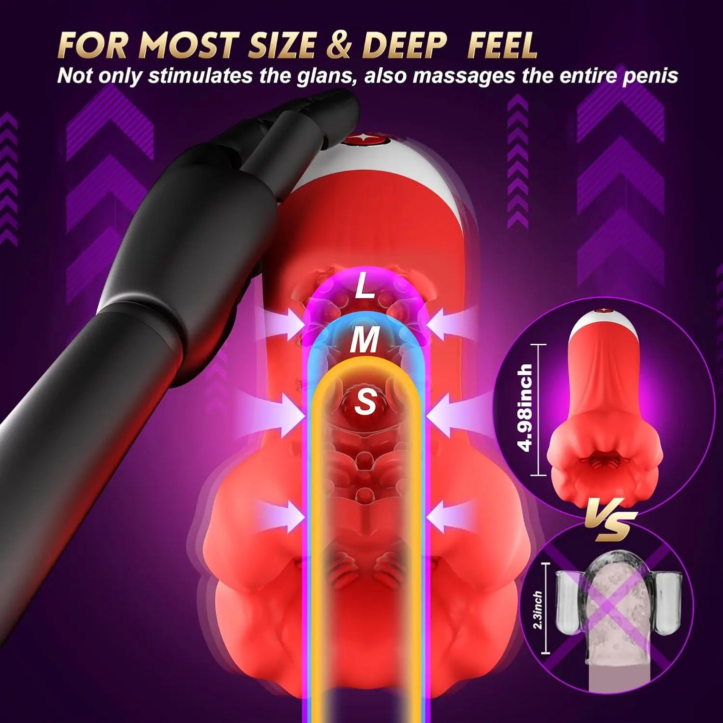 APP Control Blowjob Masturbation Stimulation for Men