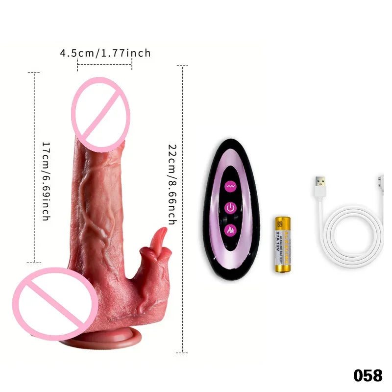 Realistic Dildo with G-Spot Stimulation Remote Control
