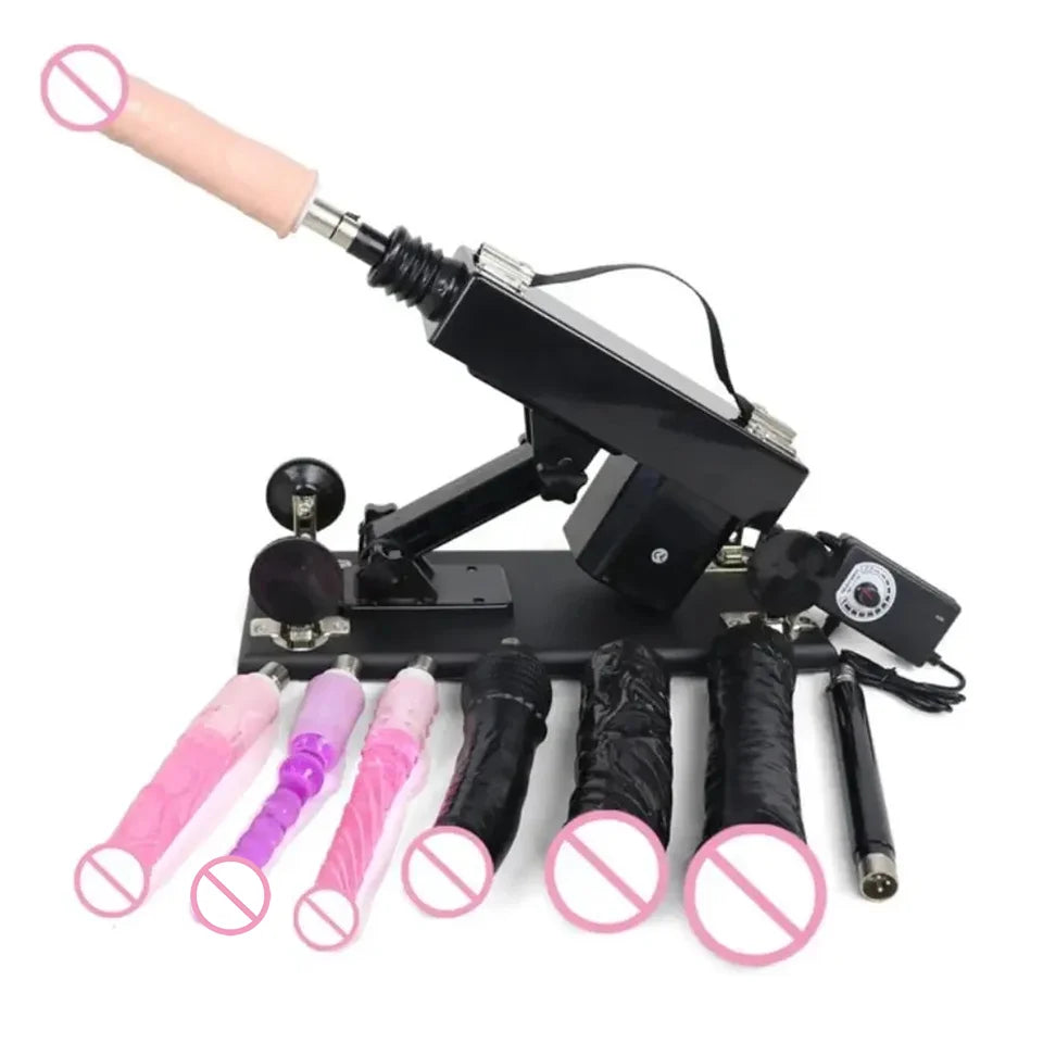 Automatic Sex Machine with Adjustable Speed and Accessories