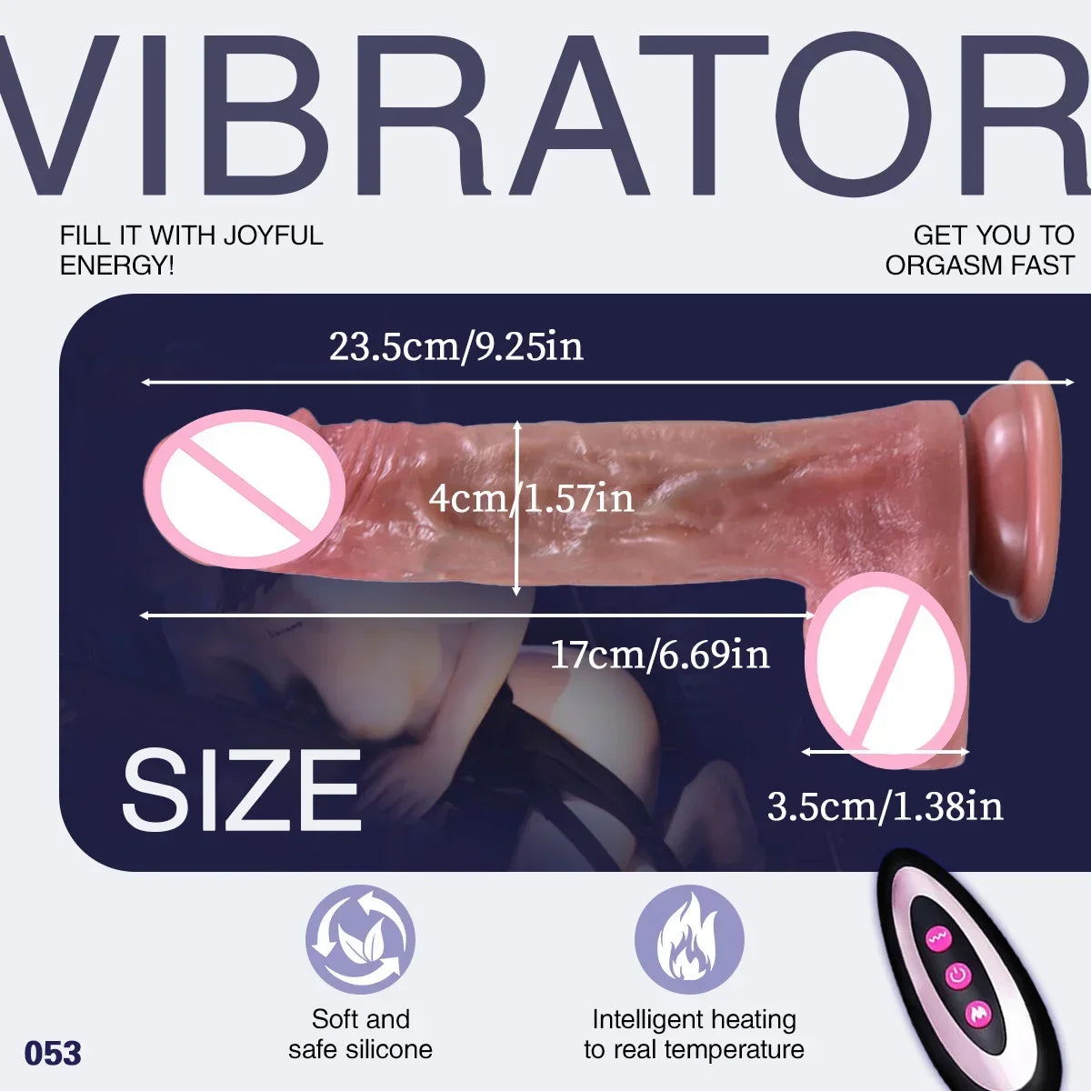 Realistic Dildo with G-Spot Stimulation Remote Control