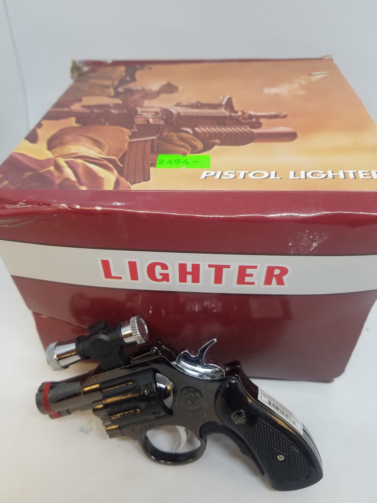 Pistol Lighter Refillable Butane 1ct